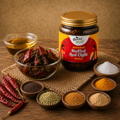 Banarasi Stuffed  Red Chilli Pickle
